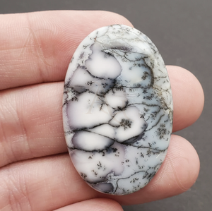 Dendritique Agate Opale Pierres précieuses en vrac Cabochon ovale Pierre opaque Dendrite 3x5mm à 20x30mm vente en gros pour la fabrication de bijoux en argent - Product Image 4