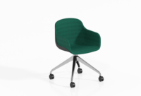 Chaise de bureau OMNI à vérin à gaz, chaise de travail ergonomique avec soutien lombaire pour événements et réunions
