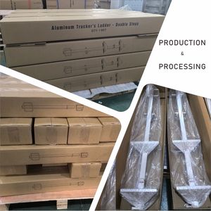 Échelle de marche pliable robuste pour camions à plateau et remorques à plateau sec - Product Image 6