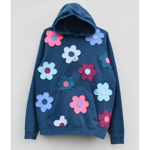 Sweat à capuche pour homme en molleton de coton lourd, couleur unie, logo personnalisé brodé, hiver, écologique, respirant, séchage rapide - Product Image 5