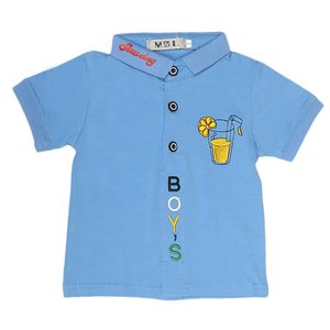 Camiseta Polo de Manga Corta para Niños - Azul - Product Image 1