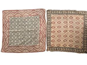 Hand Block Printed Boho Cotton Bandana Set Of 2 Neck <b>Scarves</b> - Product Image 6