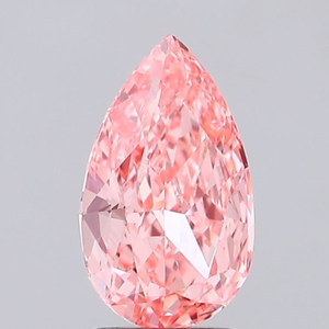 1.00ct ลูกแพร์เพชรแบบหลวมที่ได้รับการรับรอง IGI สำหรับเครื่องประดับที่กำหนดเองสีชมพูสดใส VS1ความชัดเจนของห้องปฏิบัติการ - Product Image 3