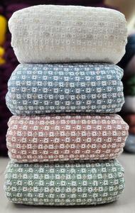 Alta calidad pesado Georgette vestido de novia tela impresa flores Schiffli bordado tul Material tejido para la fabricación de vestidos - Product Image 4