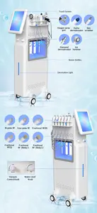 2023 Aquaskin hydrofacials su oksijen cilt elmas hidro dermabrazyon makinesi oksijen jeti soyma makinesi