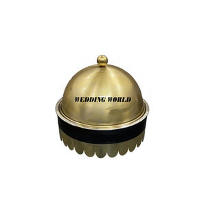 Diseño de hoja de metal Olla de metal Calidad superior Cazuela de lujo hecha a mano Más vendido Nuevo calentador de alimentos de metal - Product Image 5