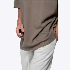 Camiseta de gran tamaño con hombros caídos Vintage de alta calidad, ropa de calle 100% de algodón para hombre, Camiseta estampada de manga corta personalizada 2025 - Product Image 4