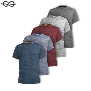 Camisetas de cuello redondo para hombre Dry Fit Activewear Running Gym and Workout Camiseta de rendimiento de secado rápido con tela transpirable - Product Image 1