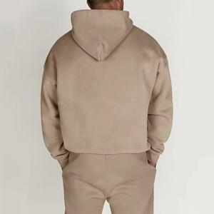 ชุดวอร์มลำลองทรงแบ็กกี้สำหรับผู้ชายเสื้อวอร์มแนวสตรีทใส่วิ่งสไตล์สตรีทแวร์สไตล์100% ผ้าคอตตอนออกแบบโลโก้ได้ตามต้องการ - Product Image 4