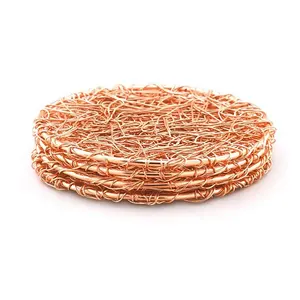 Posavasos de alambre de cobre, venta al por mayor, 2023