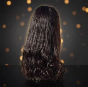 HAIR4WIG Kosher Jewish Skin Wig with Brazilian Hair Single Drawn Ends Weave Attachment Black Style - Product Image 1