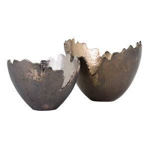 Bol décoratif artisanal personnalisé en laiton et aluminium, finition premium, bols de service pour hôtel, décoration de la maison et de la table - Product Image 6