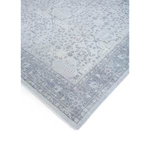 พรมขนสัตว์ถักมือ Erbe สีเทา-ดำ สไตล์โบโฮ ลายเหรียญแบบนามธรรม รูปทรงสี่เหลี่ยมผืนผ้า สำหรับบ้าน ห้องนั่งเล่น ทางเดิน-Jnlp-04 - Product Image 2