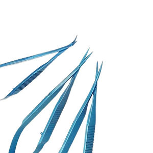 Instrumento quirúrgico ocular de aleación de titanio Fuente de alimentación manual Tijeras conjuntivales Capsulotomía Vannas Inoxidable para uso oftálmico - Product Image 4