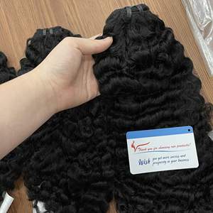 Prix d'usine Extensions de cheveux humains vietnamiens crus à cuticules alignées Cheveux birmans bouclés Cheveux doublement étirés - Product Image 4