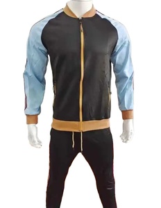 Logo personnalisé du fabricant Survêtements en polyester coupe ajustée pour hommes Vente en gros Survêtement vierge Jogging Sportswear Running Gym Suits - Product Image 4