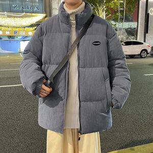 Chaqueta transpirable antibacteriana reversible de lona cálida de invierno a la moda para hombre, impermeable, de talla grande, estilo de pan grueso suelto acoplado - Product Image 6