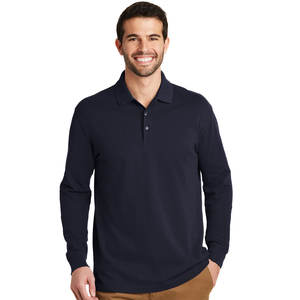 Venta al por mayor Polo T Shirt Collar Light Solid Golf Fashion T-Shirt Manga larga Black Golf Shirts - Product Image 3