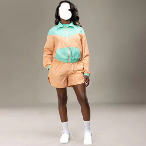 Ensemble 2 pièces pour femmes 100% Polyester Matériel léger Sportswear Ensemble pour femmes respirant Quickdry Impression personnalisée - Product Image 4