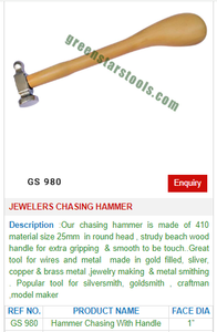 Fresa y archivador de madera GS 1271B, equipo esencial para joyeros, martillo, herramientas de joyería - Product Image 2