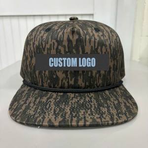 Gorra de 5 Paneles con Visera Plana, Estilo Camuflaje, con Cierre a Presión, Logotipo Personalizado, para Exteriores y Estilo Urbano, Fabricación OEM en Vietnam - Product Image 1