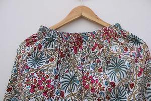 Haute Qualité Coton Palazzos Pyjamas Bas Main Bloc Imprimer Loungewear Summer Essentials - Product Image 3