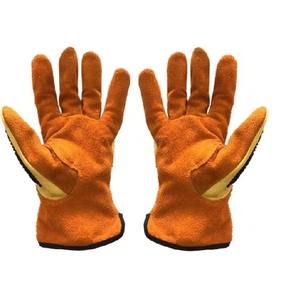 Guantes de Cuero Amarillo para Hombre, Personalización de Fábrica, Guantes Resistentes a Impactos y Cortes para Jardinería e Industria Pesada con TPR en la Parte Posterior - Product Image 3