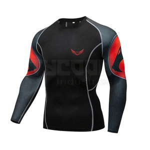 Nueva llegada multifuncional personalizado impreso Rash Guard de alta calidad de manga larga Rash Guard para hombres - Product Image 3