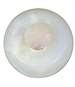 Pot à bonbons en marbre Onyx blanc, pot en marbre Vintage, pot à bonbons en marbre onyx - Product Image 4