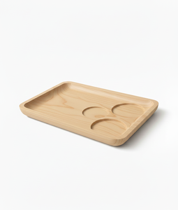 Bandeja de Servicio Moderna de Madera Maciza Ecológica de Primera Calidad para Fiestas, Cocina, Mesa de Comedor - Product Image 3