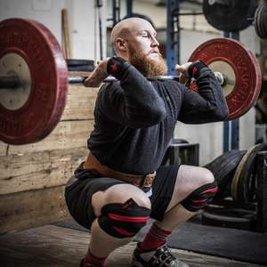 Venta al por mayor de rodilleras de 78 pulgadas de línea roja personalizadas de alta calidad Joelheiras Kniebandagen rodilleras para levantamiento de pesas - Product Image 6