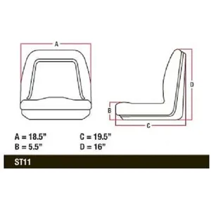 เก้าอี้นั่งรถตัดหญ้าขนาดเล็ก Gator Loader พร้อมขายึดแบบพับได้ - Product Image 5