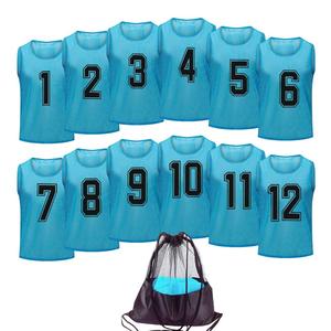 Conjunto de camiseta de entrenamiento de fútbol para niños y adolescentes, chalecos deportivos de poliéster transpirable para camiseta de entrenamiento de baloncesto para hombres - Product Image 1