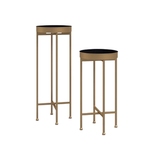 Mesas de centro, mesa auxiliar de Metal con acabado dorado, muebles de decoración para el hogar, muebles para sala de estar y vestíbulo, uso interior y exterior - Product Image 4