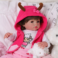 Poupée réaliste pour bébé fille de 20 pouces Babeside Ama, en silicone et vinyle avec corps en tissu, fabricant OEM/ODM