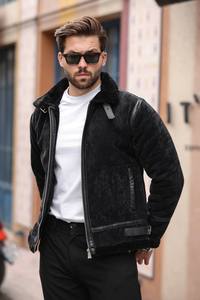 Manteau d'extérieur décontracté pour homme, à capuche, épais, imperméable, respirant, rembourré avec bordure en fourrure, manches longues, pour l'automne et l'hiver - Vente en gros - Product Image 4