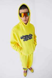 Fabricant de vêtements streetwear d'hiver sur mesure en gros, ensemble sweat-shirt et jogging brodé avec appliques, ensemble de survêtement unisexe 100% - Product Image 4