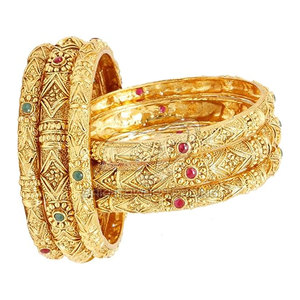 2026 Traditional Jewelry Brass <b>Bangles</b> Set for Women Ethnic Fashion Jewelry In Adult Size Customized - Product Image 4