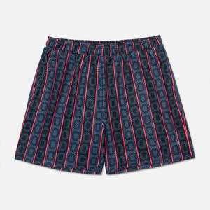 Pantalones cortos de malla de doble capa de cintura media informales para todas las estaciones para hombre, pantalones cortos holgados personalizados con cintura elástica transpirable con estampado de sublimación - Product Image 1