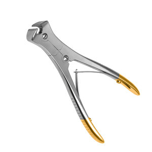 Fórceps de mango Manual ortopédico certificado CE 22cm cortador de extremo de acero inoxidable de doble acción T.C Base de instrumentos quirúrgicos - Product Image 2