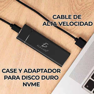 Caja para SSD M.2 NVMe con Cables USB 3.0 Tipo-C, Carcasa de Aluminio y Plástico para PC, Disco Duro Externo para Portátil, Interfaz Interna M.2 - Product Image 6