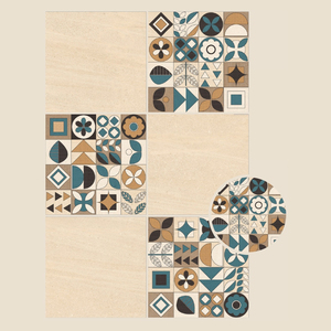 กระเบื้องพอร์ซเลนผสมแบบอริสโตขนาด600x600มม. เหมาะสำหรับห้องครัวห้องน้ำและห้องนั่งเล่น - Product Image 2