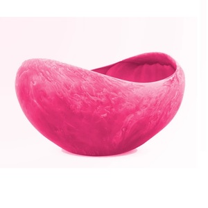 Decorative large resin salad bowl perfect for serving fruits salads or snacks in a stylish customization colors available - Product Image 5