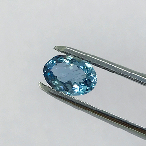 Bijoux ovales à facettes aigue-marine et topaze de qualité supérieure-Bagues, pendentifs et colliers - Product Image 5