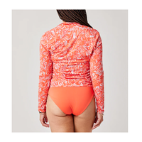Rashguards pour femmes de qualité supérieure avec logo personnalisé, nouveau design, tissu 100% pré-rétréci, élasthanne/nylon, prix de gros bon marché