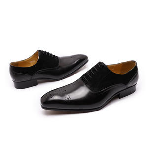 Zapatos de trabajo de cuero de primera calidad para hombre, calzado informal formal antideslizante y resistente al desgaste, cómodo para la oficina, negocios, uso diario - Product Image 3