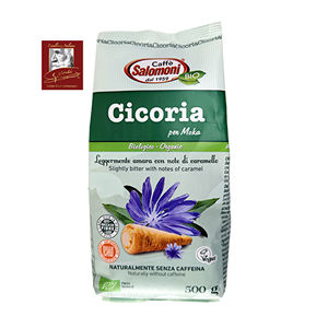 Cicoria Orgánica Moka 500g Bolsa Molido Descafeinado Uso Doméstico GVERDI Selección de Alimentos Italianos Hecho en Italia - Product Image 1