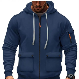 Sudaderas con capucha térmicas para hombre 100% algodón cálido acogedor suave tela Anti-Pilling costura duradera perfecto al aire libre Casual ropa de invierno fábrica - Product Image 1