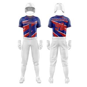 Maillot de baseball personnalisé OEM chaud chemise respirant en coton vêtements de sport sublimation logo brodé uniforme de baseball de haute qualité - Product Image 1