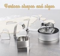 1 pièce – Moules à biscuits et emporte-pièces en acier inoxydable à formes géométriques, résistants à la chaleur et antiadhésifs